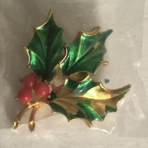 Holly Christmas Holiday Small Pendant J1 - $5.93