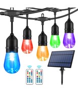 48Ft Solar Outdoor Rgb String Lights, Dimmable Patio String Lights With ... - $84.99