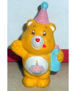 1984 Kenner Care Bears Birthday Bear Mini Pvc Figure Vintage 80&#39;s #3 - $25.85