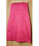 N Y &amp; Company - Dress Size 10 Pink Pleated Front Strapless Cocktail Part... - £26.52 GBP