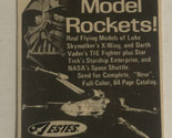 Star Wars Flying Model Rocket Print Ad Advertisement Small Vintage 1977 pa7 - £8.69 GBP