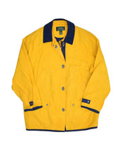 Lauren Ralph Lauren Ocean Coat Womens M Yellow Overcoat Latch Sailing Na... - £64.00 GBP