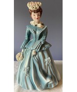 Vintage Florence Ceramics 7.5&quot; Sarah Figurine Pasadena CA Slip-Coat Lace... - $24.74
