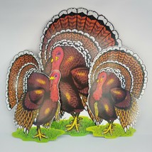 Beistle Paper Die Cuts Thanksgiving Turkey  1972 Paper Holiday Decor Vintage - $19.94