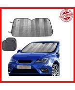 Compact Windshield Sun Shade with Side Mesh - Protect Against Heat &amp; Glare - $465.99 MXN