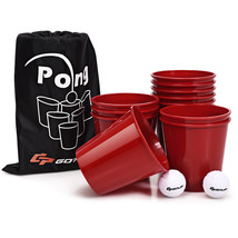 Yard Pong Giant Pong Game Set W/ Carry Bag Outdoor &amp; Backyard Game Famil... - £68.10 GBP