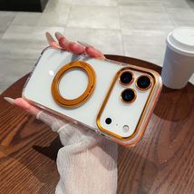 Generic Case For iPhone 17 Pro Max (Color: Orange) Clear Magnetic Silico... - $46.29