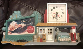 Vintage 1990 Burwood Coke Coca Cola Garage Service Gas Station Wall Clock - $49.00