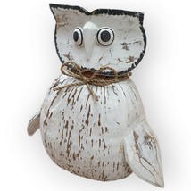 Coconut Owl Coconut Decoration Gift Idea White Table Decoration Stands New - $50.04