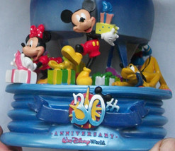 Disney 30th Anniversary Snow Globe! Mickey Mouse Snow Globe! Retired! Out of Pro - £99.42 GBP