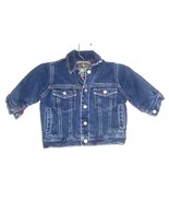 The Children&#39;s Place Blue Jean Denim Jacket w/Red Plaid Poly Lining Sz 1... - £17.62 GBP