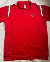Tampa Bay Reebok Play Dry Polo Red Shirt Moisture Wicking Mens Large - $13.33