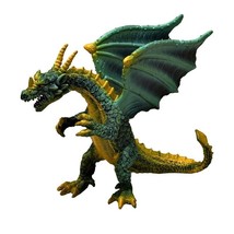 Dark Dragon Green Dragon Figure Hard Plastic 5 Inch Toy Major Trading CO 2007 - £4.66 GBP