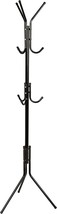 Honey-Can-Do Gar-09625 Black, 3-Tier Coat And Hat Rack With 9 Hanging, 20 Lbs. - £29.52 GBP