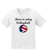 VRW Born to Play Volleyball Toddler T Shirt Unisex Child T-Shirt -Baby Birthday  - $15.83