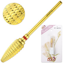 Professional Gold Large Cone Safety Nail Carbide Drill Bit Fine Grit - £24.36 GBP