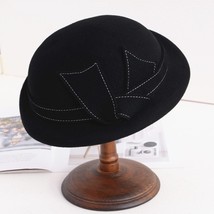 Winter Fedora Hats For Women Fascinators Wedding Pillbox Hat Elegant  Fe... - £68.85 GBP
