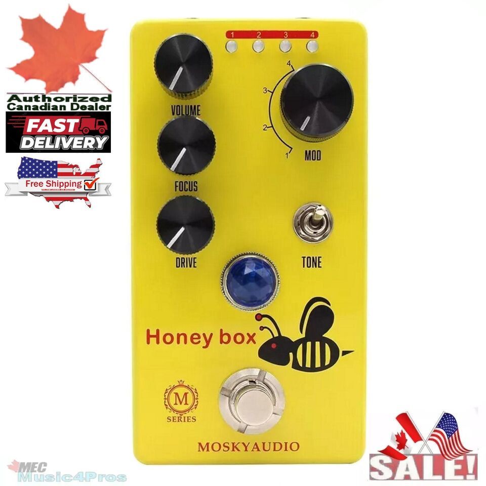 Mosky Audio HONEY BOX Overdrive w/Mod Option +Voice Toggle Guitar Effect... - $38.55