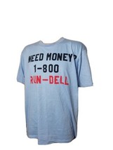 Vintage Need Money 1-800 Run Dell Computers Mens Shirt Single Stitch Jer... - $46.54