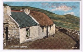 Ireland Postcard An Irish Cottage Carbo Colour Jennie Carney Poem - £2.32 GBP