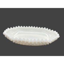 Vintage Westmoreland English Hobnail Milk Glass Celery Relish Dish 1950&#39;... - $19.74