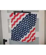 20&quot; Wavy American Flag Bandana Handkerchief Scarf 100% Cotton Made In Th... - €4,29 EUR