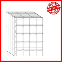 Safe and Durable Loose-Leaf Coin Binder Sheets with 200 Pockets for Coll... - $406.53 MXN