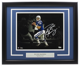 Peyton Manning Signed Framed Indianapolis Colts 11x14 Spotlight Photo Fanatics - £342.90 GBP