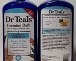(2) Dr Teal&#39;s Foaming Bath Epsom Salt Detoxify &amp; Energize Gently Cleanse... - £26.66 GBP