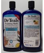 (2) Dr Teal&#39;s Foaming Bath Epsom Salt Detoxify &amp; Energize Gently Cleanse... - £25.48 GBP