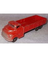 Vintage  Structo Pressed Steel Red Farm Cargo Three Axle Toy Truck - $1,141.41 MXN