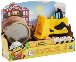 Play-Doh Wheels Mini Bulldozer Toy with 1 Can of Non-Toxic Stone Colored Buildin - £13.58 GBP