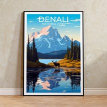 Denali National Park Poster, Denali Art, Alaska Print, Denali Poster, Alaska Art - £14.38 GBP+