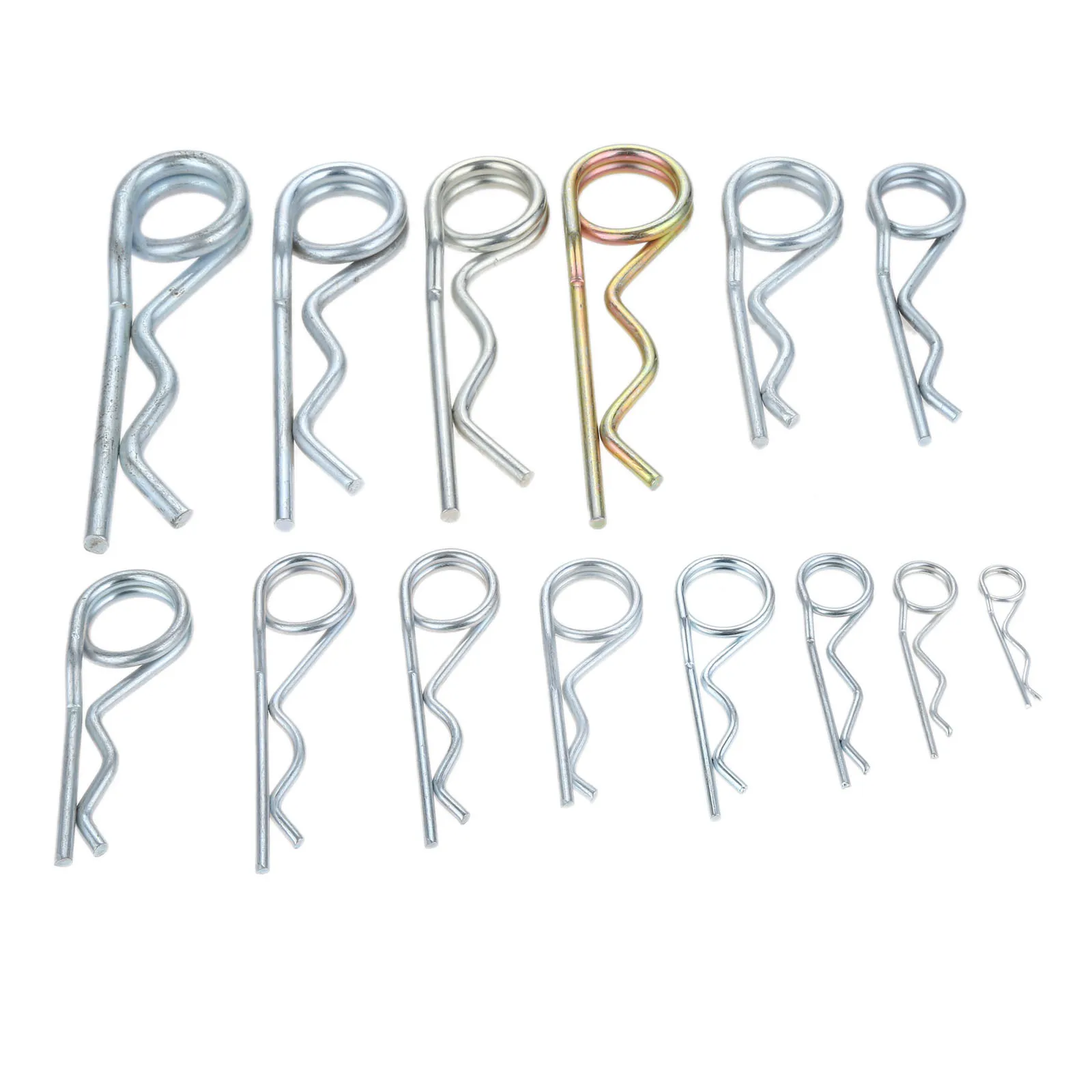Sporting Double CA R Clip Retaining Cotter Hair Pins Steel Double Ring Cotter Pi - £23.89 GBP