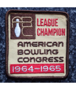 Vintage Bowling Patch - League Champion - American Bowling Congress 1964... - £29.05 GBP