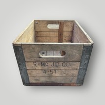 Sealtest Milk Bottle Wood Wooden Box Crate April 1951 R-Mc JD Co - £79.61 GBP