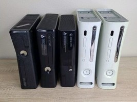 Lot of 5 Microsoft Xbox 360 Consoles (For Parts/Repairs) RROD Red Ring O... - £94.21 GBP