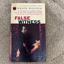 False Witness Horror Mystery Paperback Book by Helen Nielsen Ballantine 1959 - £9.63 GBP
