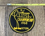 NJ State Gallery Championship 1968 Patch - £111.12 GBP