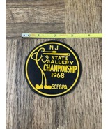 NJ State Gallery Championship 1968 Patch - $2,639.34 MXN