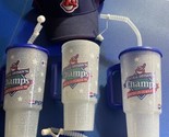 Cleveland Indians Central Division American League Champs Tumbler X3 &amp; Hat - £35.60 GBP