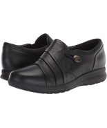 Clarks Shoes Unstructured Un Adorn Loop Leather OrthoLite Comfort Clogs ... - £54.19 GBP