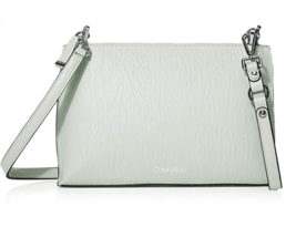 Calvin Klein Sonoma Key Item Fern Green Faux Leather Crossbody Bag Handbag - $48.00