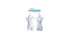 Male + Female Hanging Torso Form (White) - $34.72