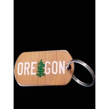 Vintage handmade Oregon wood keychain - £16.55 GBP