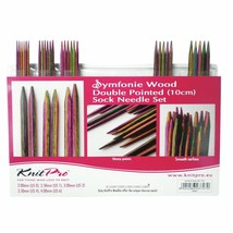 KnitPro Symfonie Knitting Pins Double-Ended Set of Five Sock Pin Kit: 10cm - £30.64 GBP+
