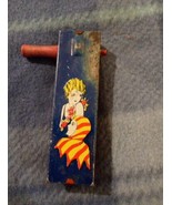Vintage Kirchhof Tin Clicker Noise Maker Jester &amp; Woman Small Size USA  - $9.20 CAD