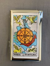Wheel Of  Fortune Tarot Cig &amp; Joint Storage Case With Built in Butane Li... - £30.40 GBP