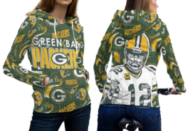 Green Bay Packers 3D Print Hoodie Sweatshirt For Women - £38.89 GBP
