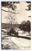 Postcard Typical Highway Scene North Carolina Conoco Touraide Old Car Dirt Roads - £4.26 GBP